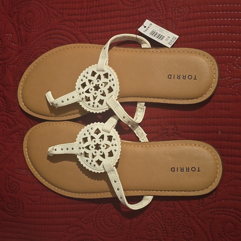 Torrid white sandals